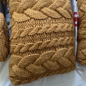 Two threshold throw pillows 14” x 24”